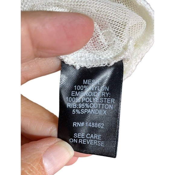 Torrid Size 0‎ Large Ivory Lace Mesh Embroidered Bomber Jacket Long Sleeve Zip - Picture 8 of 12